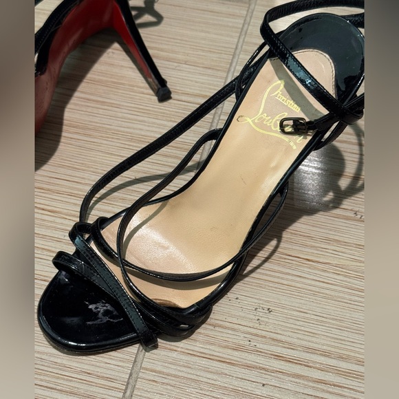 Christian Louboutin Black Patent Leather Heels - Picture 3 of 10